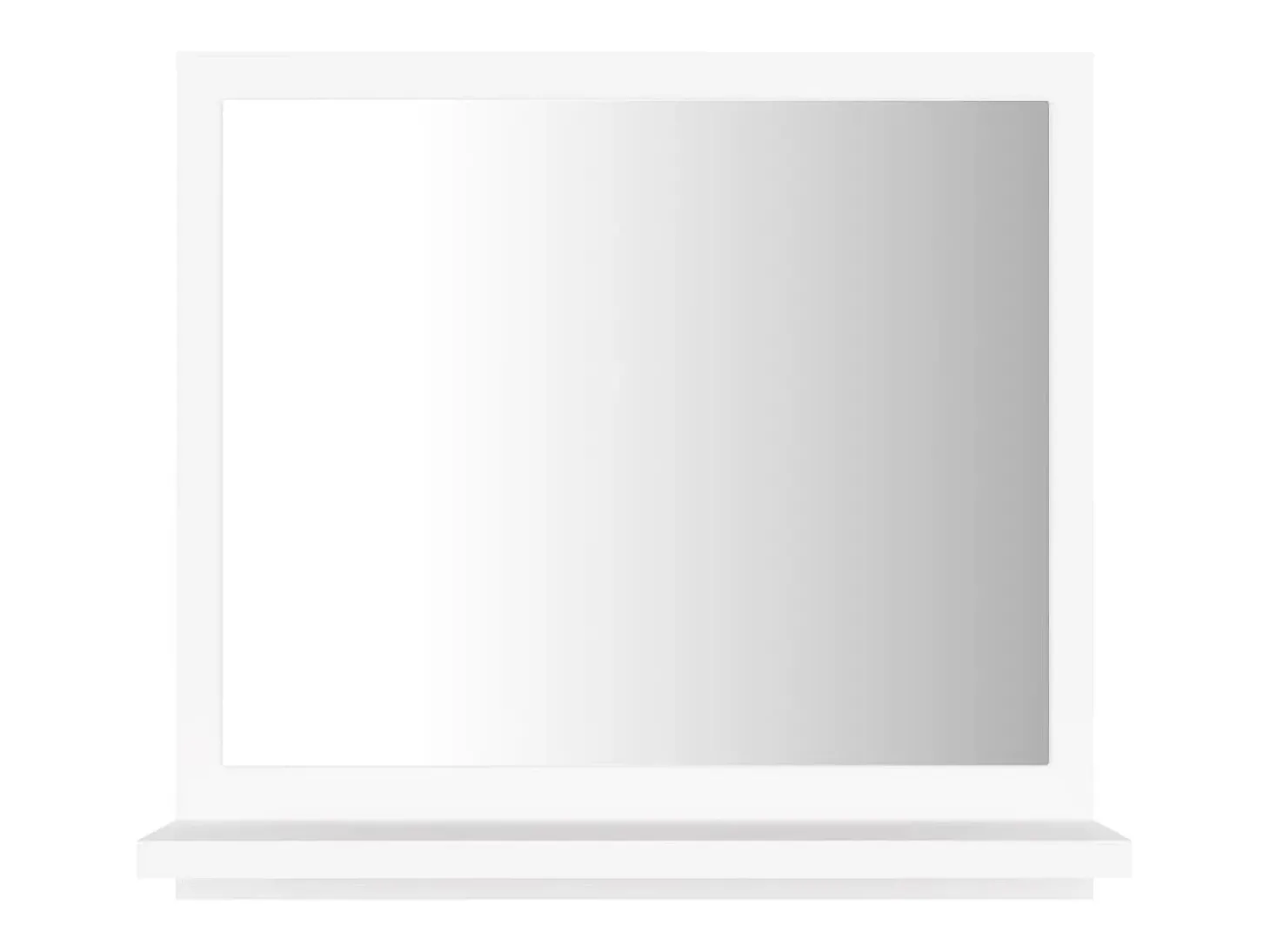 Espelho de casa de banho 40x10,5x37 cm derivados madeira branco