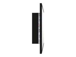 Espelho de casa de banho com LED 60x8,5x37 cm acrílico preto