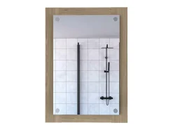 Espelho de casa de banho Vanguard com forma retangular Rovere , 70 cm X 50.2 cm X 3.9 cm , Cinzento / prateado