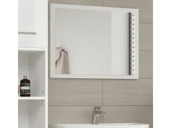 Espelho de casa de banho branco alto brilho/branco 45x2x60 kiko