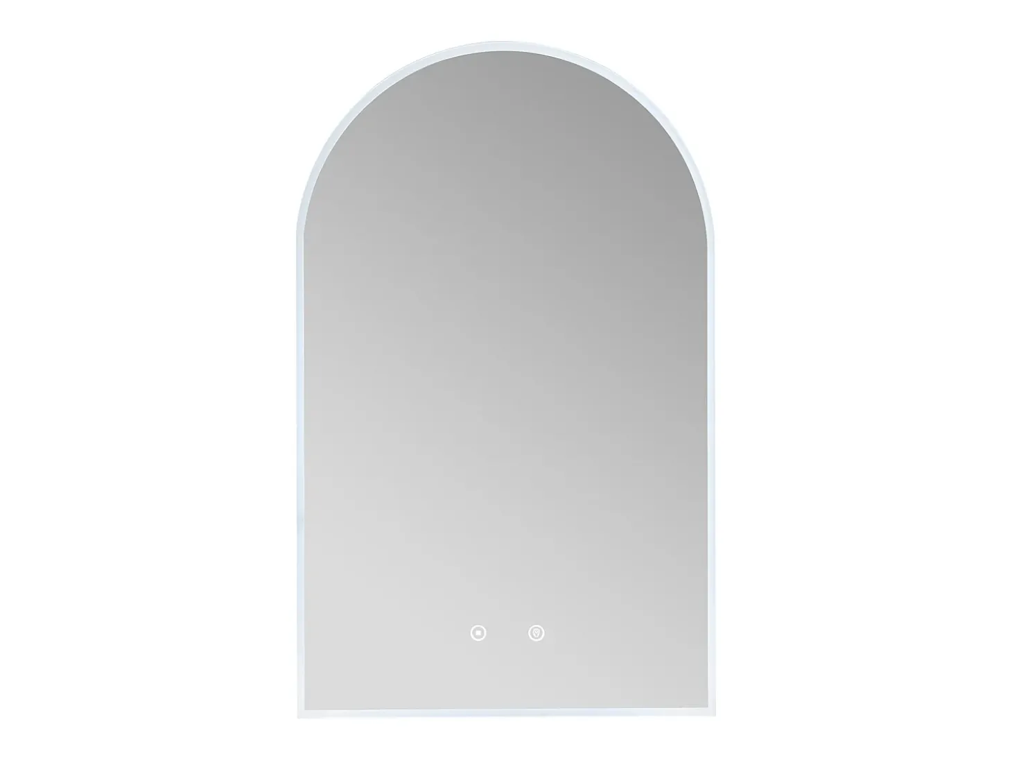 Espelho de casa de banho em arco antiembaciamento com LEDs, L50 cm, ARCADI