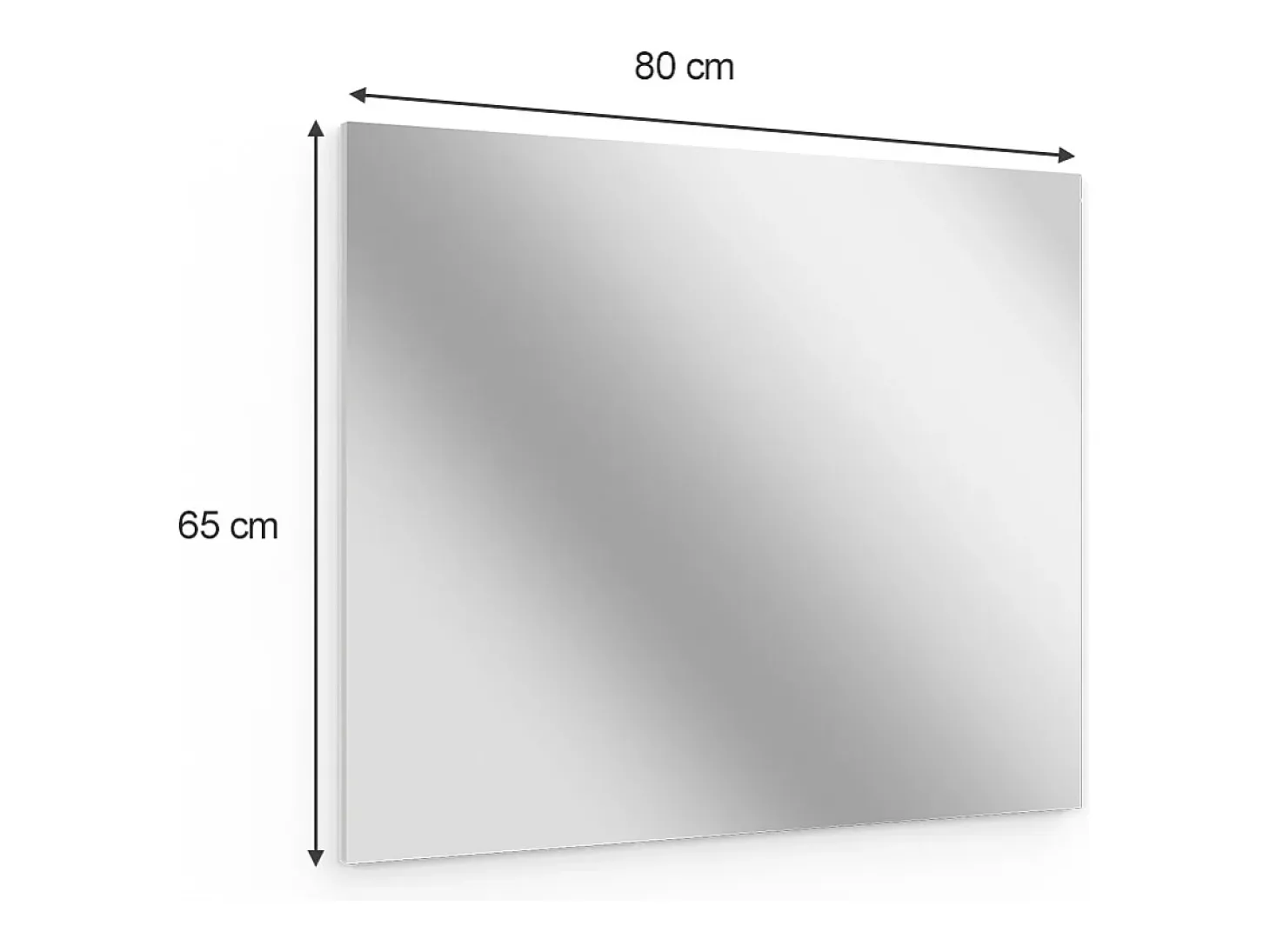 Espelho de casa de banho branco 2x80x65 viola