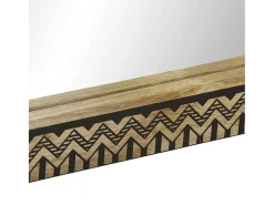 Espelho de casa de banho 50x70 cm mangueira maciça e vidro