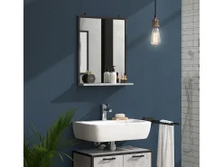 Espelho de casa de banho betão 50x12x60 fyrk