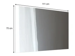 Espelho de casa de banho branco 4x111x70 viola