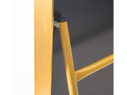 Espelho de corpo inteiro arqueado - 60 x 165 cm Espelho de pé arqueado grande de corpo inteiro - Espelho de penteadeira para sala de estar, dourado