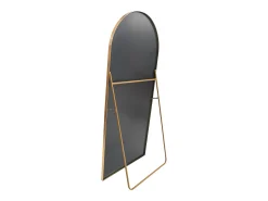 Espelho de corpo inteiro com moldura fina dourada, 180 x 80 cm, espelho grande de chão, para quarto, closet e parede.