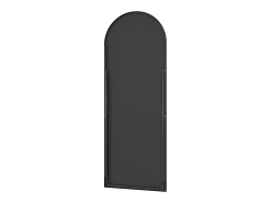 Espelho de corpo inteiro com moldura fina preta, 180 x 80 cm, espelho grande de chão, para quarto, closet e parede.