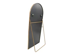 Espelho de corpo inteiro arqueado, 180 x 80 cm, corpo inteiro, fixado na parede, espelho de chão, para sala de estar, dourado