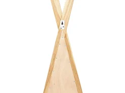 Espelho de criança estilo tenda em madeira de teca - L. 55 x A. 120 cm - Natural - BATAM