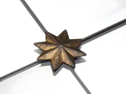 Espelho de metal para janela, L. 80 x A. 150 cm, Ouro Antigo, PALMYRE