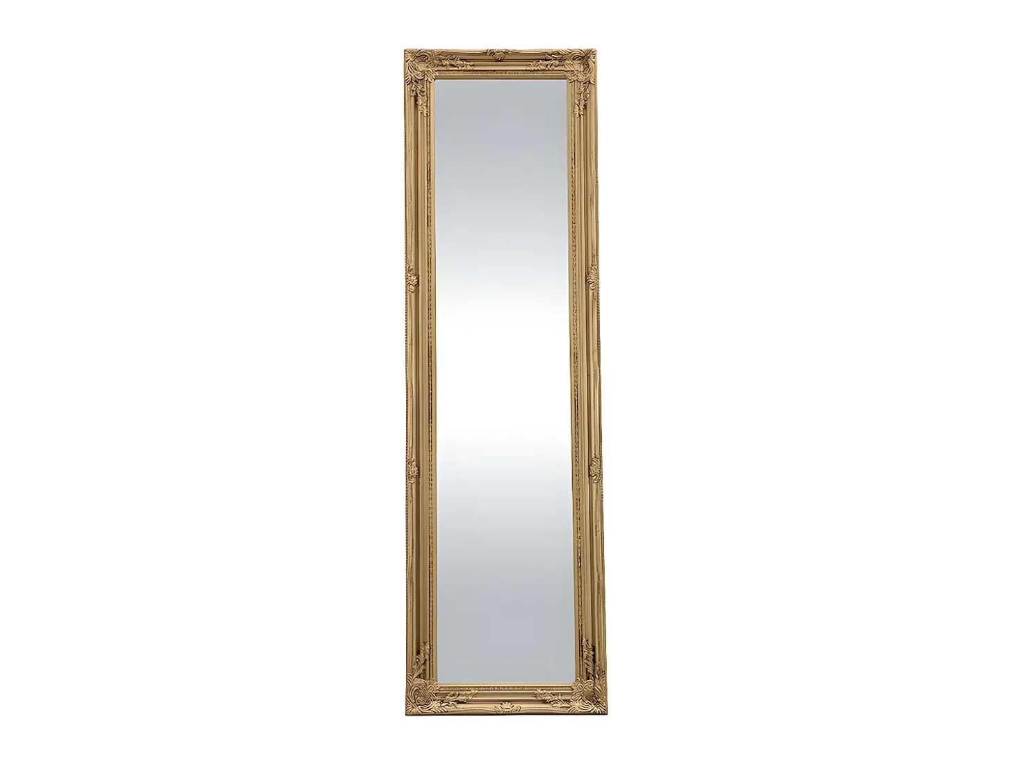Espelho de pé com molduras HONORE - Madeira de eucalipto - 50 x 170 cm - Dourado