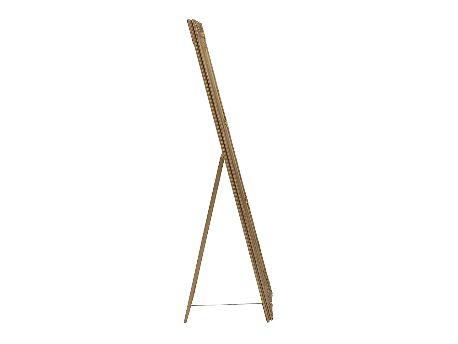 Espelho de pé com molduras HONORE - Madeira de eucalipto - 50 x 170 cm - Dourado