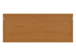 Espelho de parede com prateleira madeira carvalho C120 x A50 cm natural JIAO