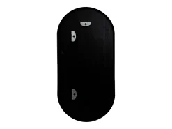 Espelho de parede oval 30 x 60 cm preto fosco 03_0007952