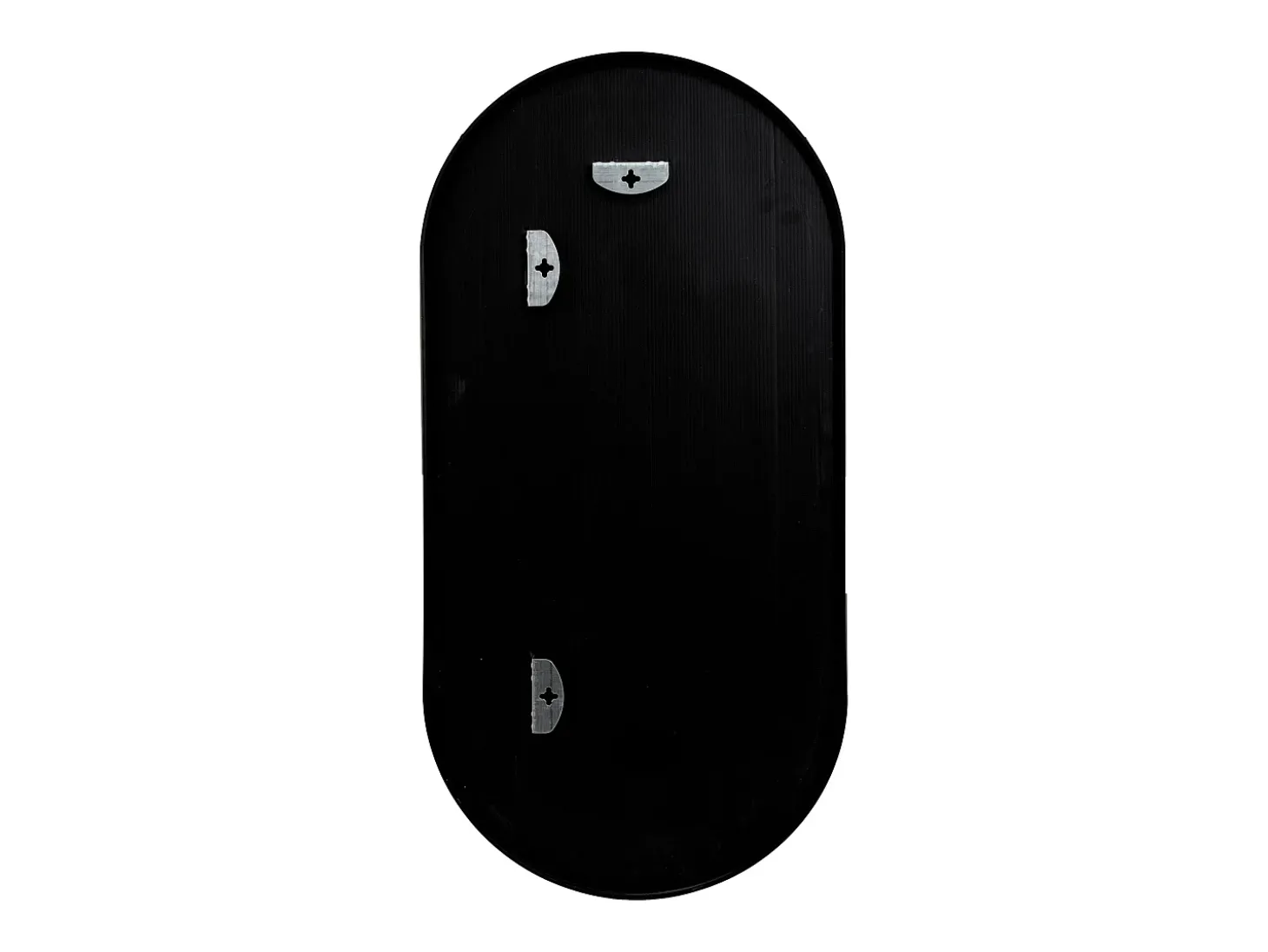 Espelho de parede oval 30 x 60 cm preto fosco 03_0007952