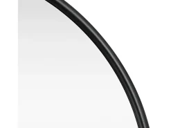 Espelho de parede oval 30 x 60 cm preto fosco 03_0007952