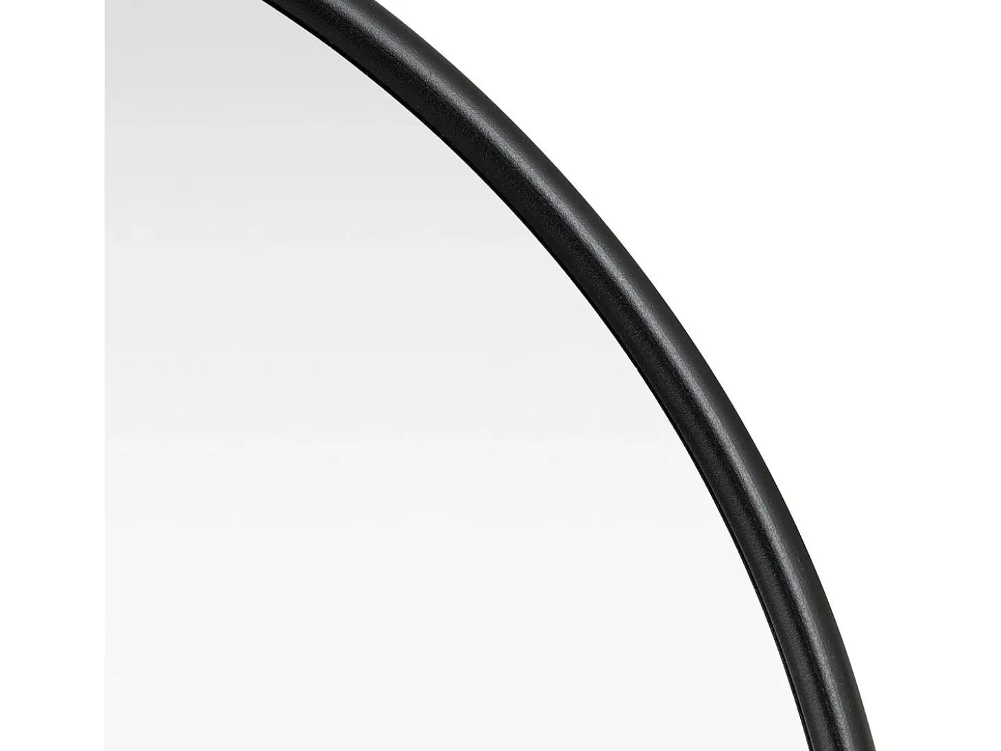 Espelho de parede oval 30 x 60 cm preto fosco 03_0007952
