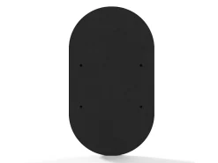 Espelho de parede oval em alumínio, L. 40 x A. 70 cm, Cromado, REFLEYA