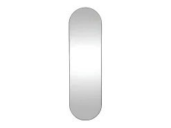 Espelho de parede oval em metal - C. 40 x A. 140 cm - Preto - ONIKAL.