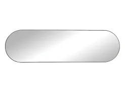 Espelho de parede oval em metal - C. 40 x A. 140 cm - Preto - ONIKAL.