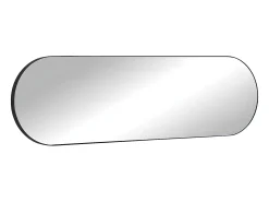 Espelho de parede oval em metal - C. 40 x A. 140 cm - Preto - ONIKAL.