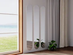 Espelho de parede oval, espelho alto sem moldura C30 x A175 cm - KANXI