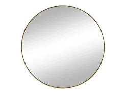 Espelho de parede redondo em metal - D.80 cm - Dourado - JAFFREL