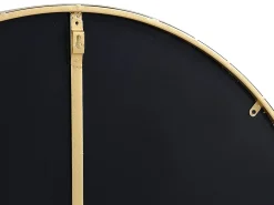 Espelho de parede redondo em metal - D.80 cm - Dourado - JAFFREL