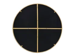 Espelho de parede redondo em metal - D.80 cm - Dourado - JAFFREL