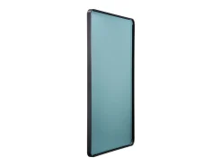 Espelho de Parede SucceBuy, 71,1 x 152,4 cm, Preto, Contornos em Liga de Alumínio, com Suporte em Forma de Z para Banheiro