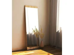 Espelho Dprenn, Espelho, Artigo de decoração de parede, Decoração com espelho, 40x2h120 cm, Carvalho