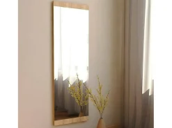 Espelho Dprenn, Espelho, Artigo de decoração de parede, Decoração com espelho, 40x2h120 cm, Carvalho