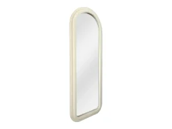 Espelho em arco de veludo, L. 60 x H. 160 cm, Creme RISALI