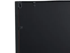 Espelho estilo janela industrial em metal - L.60 x A.86,5 cm - Preto - HISAE
