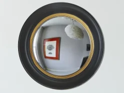 Espelho FRANKLIN - Madeira - D. 66 cm - Preto e latão