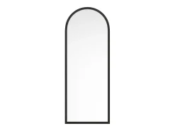 Espelho grande arco em madeira de paulownia C65 x A170 cm preto - SHANGI