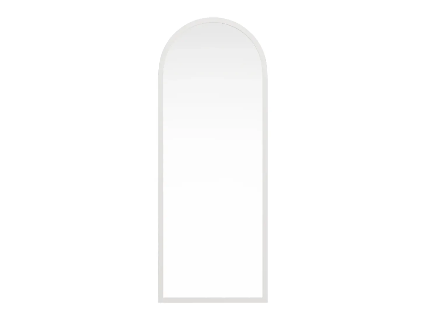 Espelho grande arco em madeira de paulownia C65 x A170 cm branco - SHANGI