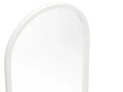 Espelho grande arco em madeira de paulownia C65 x A170 cm branco - SHANGI