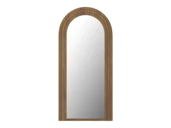 Espelho grande arco em madeira de hévea C70 x A150 cm natural - ANSHUN