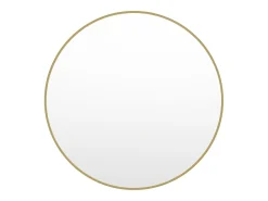 Espelho grande de parede redondo em metal D150 cm dourado RONDIA