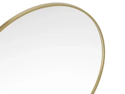 Espelho grande de parede redondo em metal D150 cm dourado RONDIA