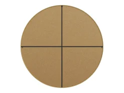 Espelho grande de parede redondo em metal D150 cm dourado RONDIA