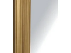 Espelho grande em madeira de paulownia com molduras, 180 cm de altura, dourado, MERRY