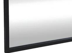 Espelho industrial desestruturado em metal - C. 130 x A. 150 cm - Preto - MALDONIA