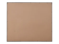 Espelho industrial desestruturado em metal - C. 130 x A. 150 cm - Preto - MALDONIA