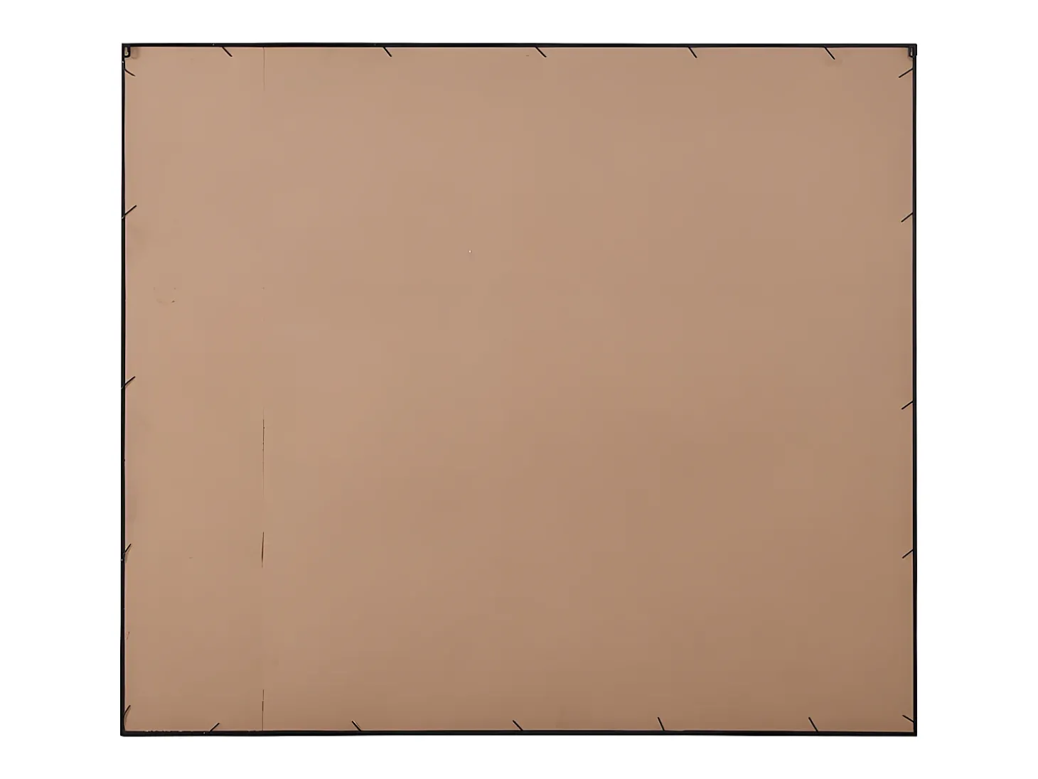 Espelho industrial desestruturado em metal - C. 130 x A. 150 cm - Preto - MALDONIA