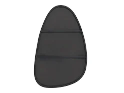 Espelho orgânico em metal - L. 72 x A. 35 cm - Preto - MANAROLA