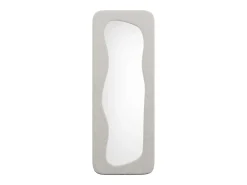 Espelho orgânico em veludo C60 x A160 cm cor creme - HAIMEI