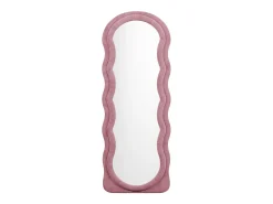 Espelho orgânico em veludo C65 x A170 cm cor-de-rosa - AYANI